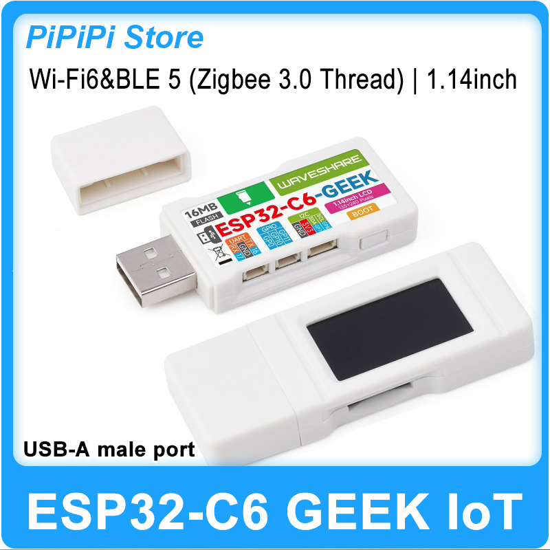 Esp32 C6 - Плата разработки ESP32-C6 GEEK с 1,14-дюймовым