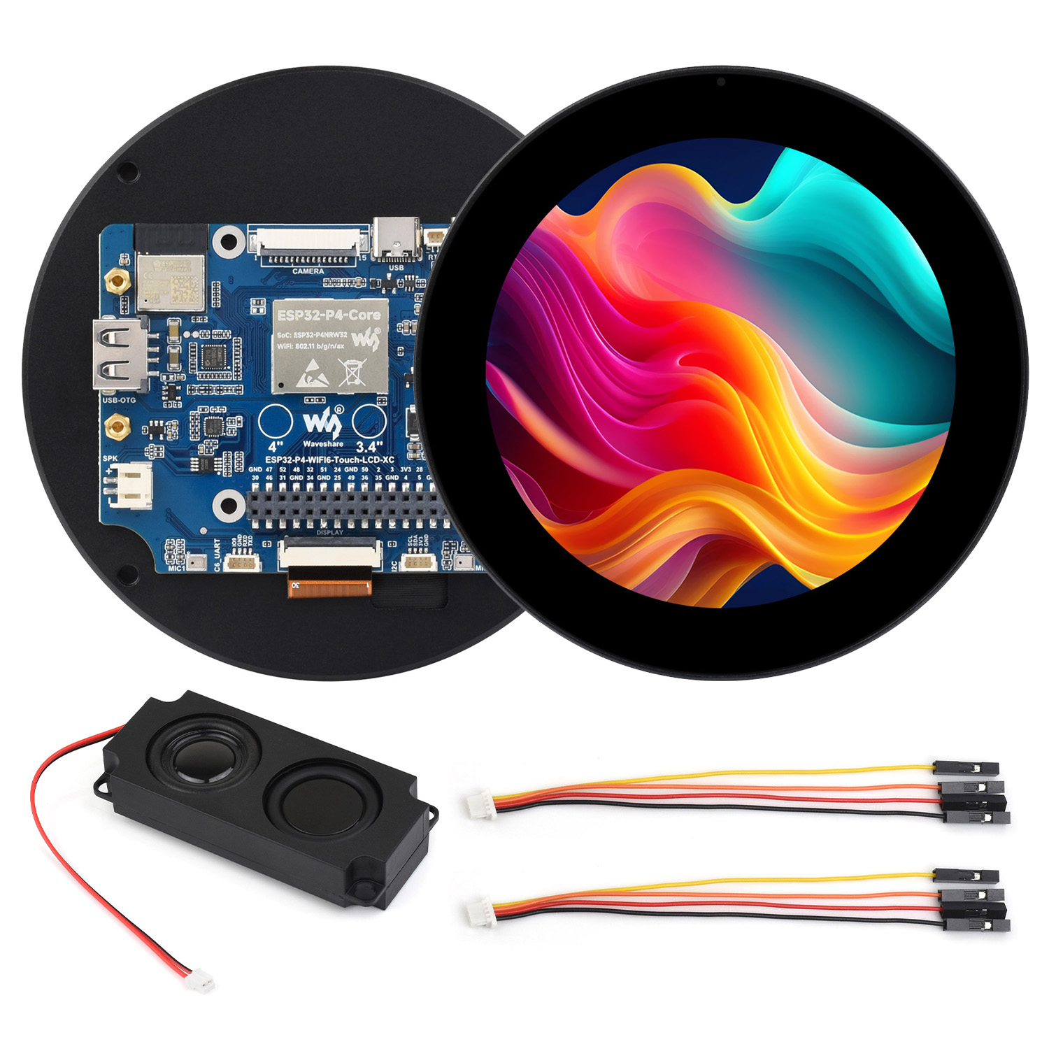 Esp32 Uart Module - ESP32-P4 3,4/4-дюймовая макетная плата с круглым