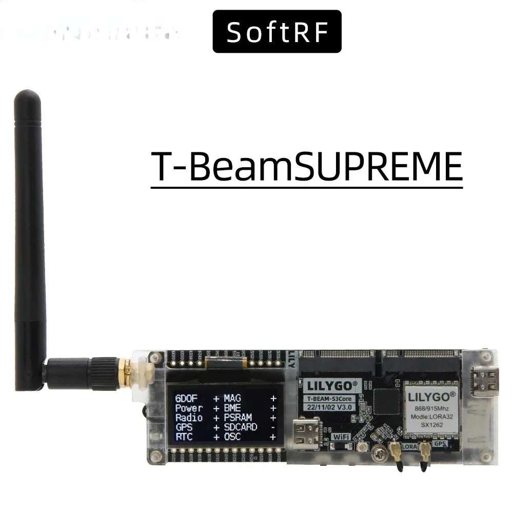 Esp32 Development Board - Плата разработки LILYGO SoftRF T-BeamSUPREME ESP32-S3