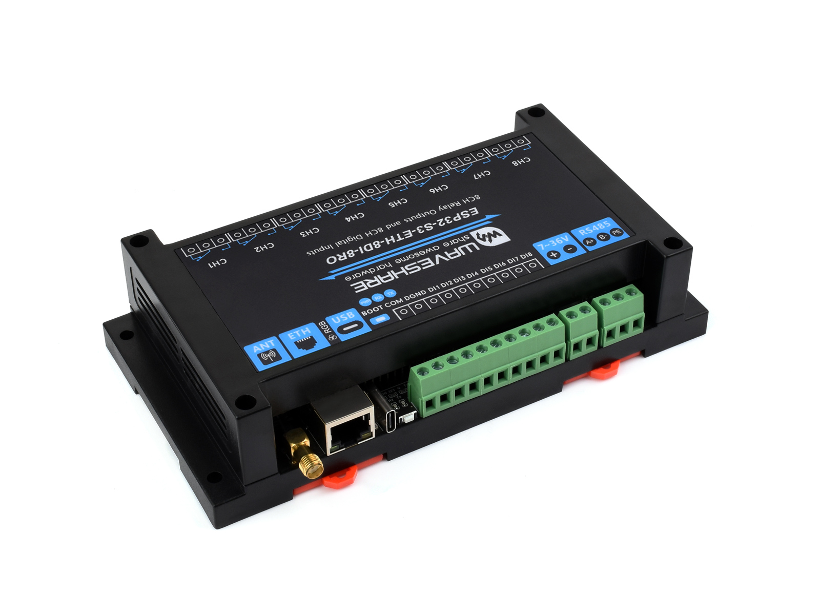 Промышленный 8-канальный релей – обзор и цена Esp32 Uart Module