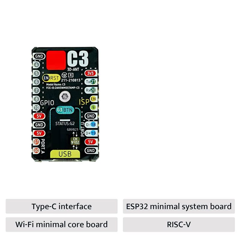 Плата разработки AS95-ESP32-C3 – обзор и цена Esp32 C3