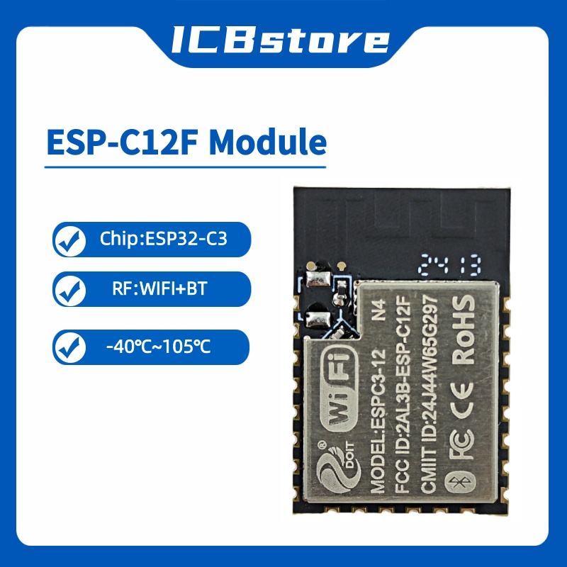 Модуль серии ESP32-C3 ESP-C12F – обзор и цена Esp32 C3