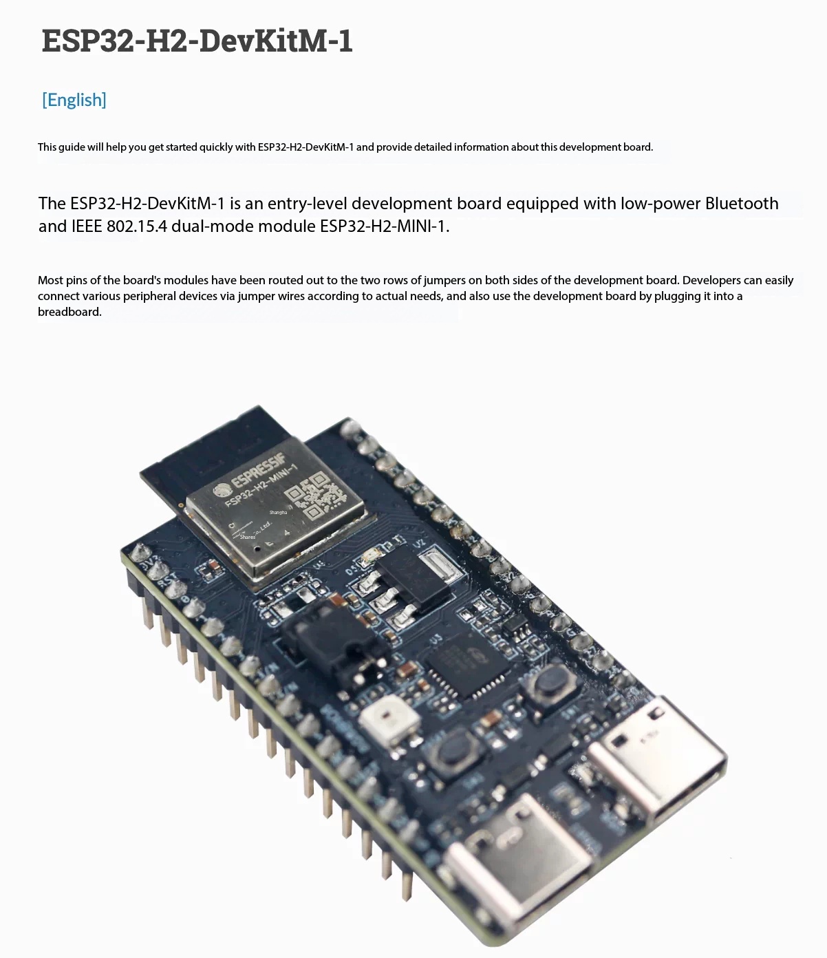 Espressif ESP32-H2-DevKitM-1 8 – обзор и цена Esp32 H2