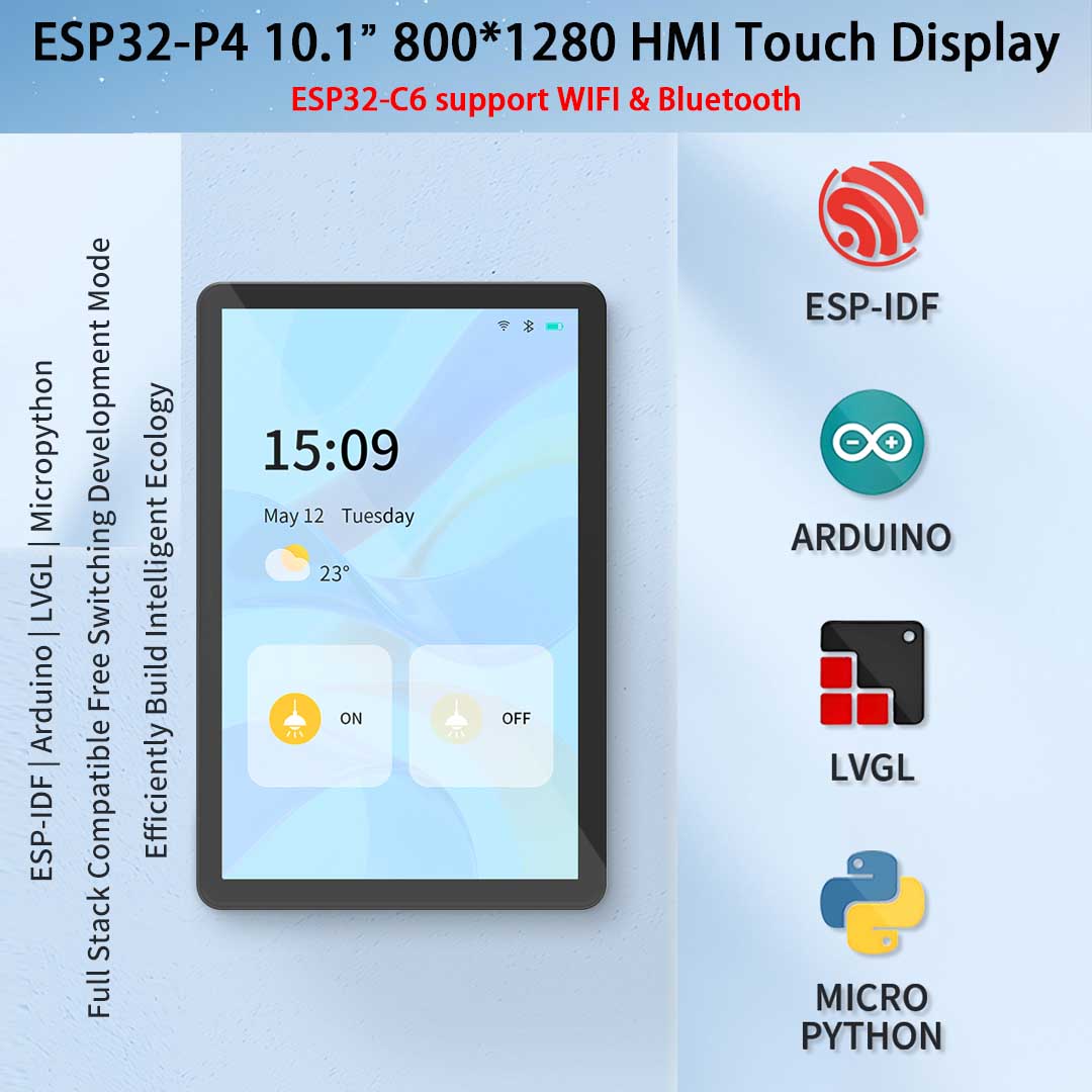 ESP32-P4 10,1-дюймовый 800*128 – обзор и цена Esp32 P4