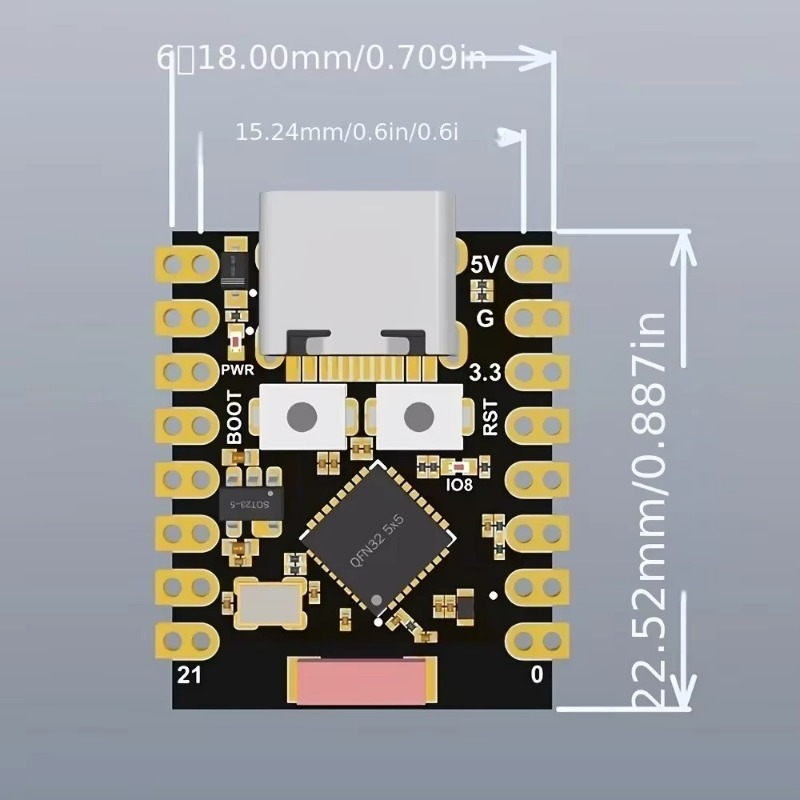 Плата разработки ESP32 C3 с ин – обзор и цена Esp32 C3