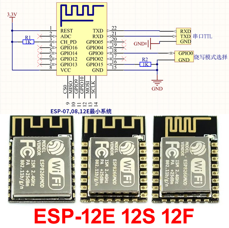 ESP32 ESP-32S ESP-12E ESP-12F  – обзор и цена Esp8266