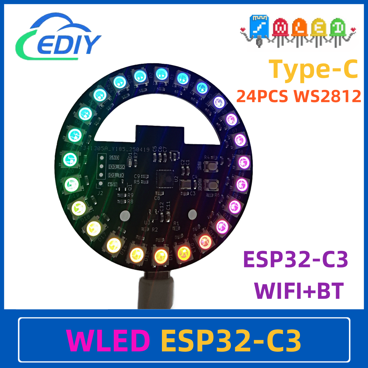 WLED ESP32-C3 Макетная плата К – обзор и цена Esp32 C3
